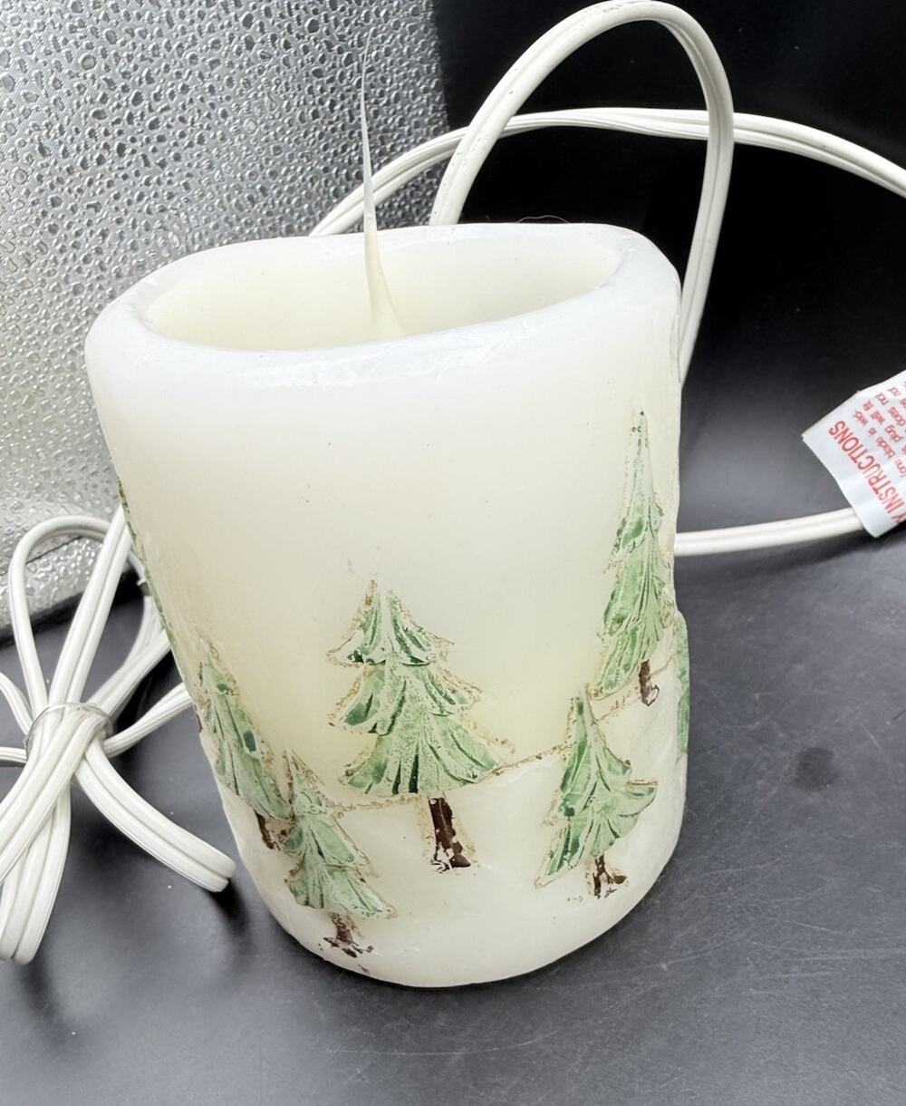 The EverMore Candle Scented Electric Lighted Candle Believe Christmas Decor
